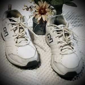 New Balance Sneakers. Women’s Cross Trainer. Size 8W. White Leather